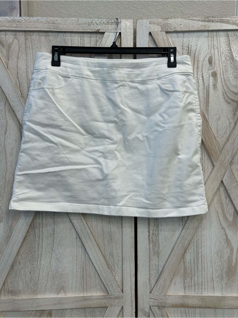 Kim Rogers White Mini Skort